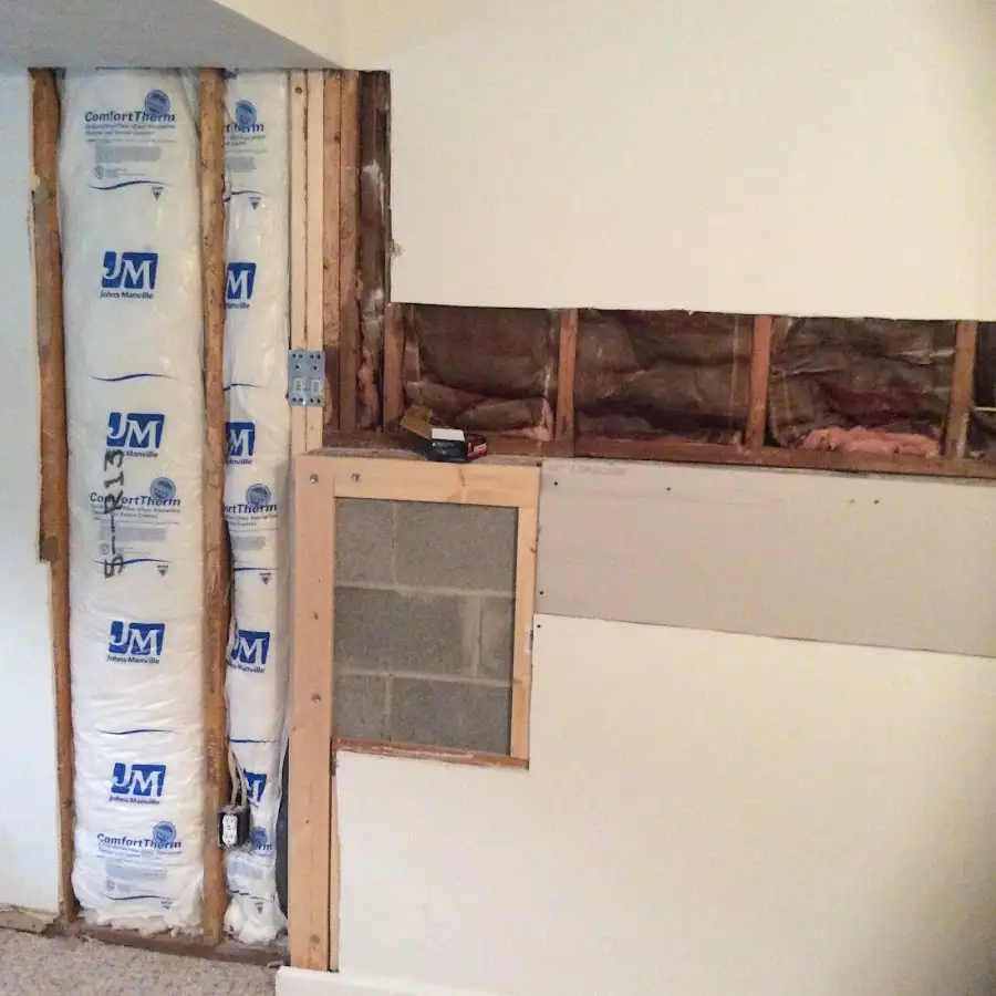 Wall insulation replacement during Structural Drying in Flatwoods